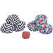 Ocean 5 Boules Soft Set Colorful Street Boccia & Cross Country Petanque | Indoor & Outdoor Play Triangular Ziczac Design - Buy Online on GoSupps.com