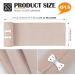 4Pcs Elastic Bandages Wrap for Hand & Leg Compression - Sports Training Supplies with Metal Clips Beige (10cm x 4.5m - Buy Online on GoSupps.com