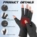 Buy Arthritis Compression Open-Fingertip Gloves - Warmth & Pain Relief for Men & Women | Anti-Slip Fingerless Typing Gloves for Carpal Tunnel & Tendonitis - Buy Online on GoSupps.com