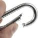 C.P.Sports 10x Galvanized Carabiner Hooks 80mm x 8mm | 250kg Resilient Steel | Durable for Sports Camping Outdoor and Keychain | 10 Pack Silver - Buy Online on GoSupps.com