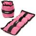 MAXXIVA Weight Cuffs Running Weights Set Pink 2 x 1kg Filling Iron Sand Jogging Workout Running Training Arm Weight Leg Weight