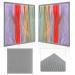 2 Piece Wool Blending Cloth 9.84 X9.84 inch Blending Board for Fiber Carding Cloth for Wool Blending Board Supplies for Needle Felting Wool