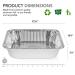 Aluminum Pans 9x13 Disposable (30 Pack) - Half Size Steam Table Deep Pans for Cooking, Heating, Storing - Tin Foil Pans - Buy Online on GoSupps.com