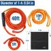Affordura 4-Section Boat Tow Rope for Tubing | Tube Ropes with Storage Bag & Rope Keeper | Red | 1-4 Rider - Buy Online on GoSupps.com