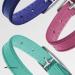 Collardirect Leather Cat Neck Band - Safety Collar with Elastic Belt & Bell | Adjustable 15-18 cm in Black Blue Red Orange Green Pink & Purple - Buy Online on GoSupps.com