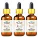 Greenwood essential natural aloe vera oil (aloe barbadensis) with glass droppers therapeutic quality for hair skin and aromatherapy (pack with three) 100ml x 3 (10 oz)