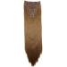 CAISHA by PRETTYSHOP XXL 24" 8 Pieces Set Clip In Extensions Hair Extension Hairpiece Straight Medium Brown CES3 medium brown #6 CES3