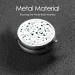 Terrazzo Marble Pastel Portable Metal Pill Box - Round Mini 3-Compartment Design for Travel | Small Pill Organizer with Hinged Fastening - Buy Online on GoSupps.com