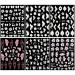 JMEOWIO 6 Sheets 3D Flower Butterfly Nail Art Stickers - Self-Adhesive 5D White Floral Decals for Spring Nail Design - International Shipping Available - Buy Online on GoSupps.com