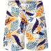 HOKCUS Men's Summer Tropical Flower Print Hawaiian Shirt & Shorts Set - Green, Large - Buy Online on GoSupps.com