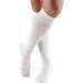 Truform Compression Socks for Men - 15-20 mmHg Cushion Foot Knee High White Large (1 Pair) - Best for Travel & Daily Comfort - Buy Online on GoSupps.com