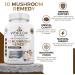 VITAFLOW 10 Mushroom Remedy- 60 Capsules with Lion's Mane, Reishi, Shiitake - Brain Boosting Immune Support - Buy Online on GoSupps.com