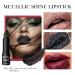 4 Pcs Diamond Matte Lipstick Set - Long Lasting High Pigmented Non-Stick Cup Glitter Metallic Lips for Women | Party Cosplay & Halloween Makeup - Buy Online on GoSupps.com
