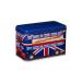 KEEP CALM and CARRY ON Union Jack Bus Money Box Tin Filled with Chocolate Chip Cookies 100 g
