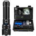 Goreit Flashlight High Lumens Rechargeable, 20000 Lumen Led Flashlights XHP70.2 USB Super Bright Flash Light, High Powered Handheld Flashlights for Emergencies Camping, IP67 Waterproof, Zoomable Black