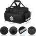 Jamiukro Big First Aid Bag | Empty Emergency Nurse Punch & Medication Travel Bag | Black Medical Storage Solution - Buy Online on GoSupps.com
