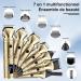 Bohjte 7-in-1 Professional Hair Clipper Set | LED Screen T-Blade Trimmer for Men | Golden Body & Nasal Hair Grooming Toolkit - Buy Online on GoSupps.com