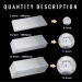 10800Pcs Silver Self Adhesive Mirror Mosaic Tiles - Square Glass Pieces for Disco Ball Craft and Home Decoration - 5x5mm - Buy Online on GoSupps.com