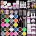 Ejiubas Nails Kit Acrylic Set - Acrylic Nail Kit with Acrylic Powder Monomer Nail Glitter Nail Tips Acrylic Nail Brush, Everything Supplies for Nail Extension and Decoration Manicure DIY Acrylic Nails
