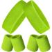 6-part neon welding ligaments set contains 2 frontal ligaments and 4 bracelets breathable terry sports bands for gym basketball tennis yoga welding bands for Halloween costumes Cosplay Neon Green