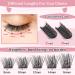 DIY Cluster Lashes 72 Pcs | D-16mm Thin Band Individual Eyelash Extensions | Easy to Apply at Home | First Glance - Buy Online on GoSupps.com