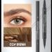 Curved eyebrow pen Natural Eyebrow Pen 2in1 eyebrow pencil eyebrow pencil eyebrow pen 2 fork tip natural waterproof eyebrow pen with micro fork tip and precise Brown - Buy Online on GoSupps.com