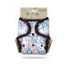 Petit lulu size 2 powy overpants (5-16 kg) |Pint buttons |One size diapers |Baby diaper pants |Washable & waterproof |Fleet diapers |Made in EU (Dinos Friendship)