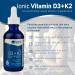 Trace Minerals Liquid Ionic Vitamin D3 + K2 | 5,000 IU D3, 100 mcg K2 | Strong Bones, Teeth, Heart & Immunity Support | 2 fl oz 296 Servings - Buy Online on GoSupps.com