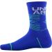 Under Armour Youth Phenom Crew Socks 3-Pack - Versa Blue Assorted (Medium) - Buy Online on GoSupps.com