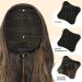 FESHFEN 18 Drawstring Ponytail Extension - Curly Wavy Black Brown Mix Golden Blonde Synthetic Hairpiece for Women - Buy Online on GoSupps.com