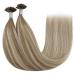 Youngsee Ombre Bonding Extensions - Real Hair U-Tip Brown to Blonde 50cm | Premium Quality 50g #8A/60/8A - Buy Online on GoSupps.com