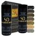 Salvathor Duran hair fibers 25 grams - loose hair for hair thickening 2-pack - bulk hair (black)