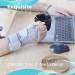 Curecare Carpal Tunnel Wrist Support 2-in-1 Bandages with Metal Stabilizers | Relieve Pain & Inflammation (S/M Right Gray) - International Shipping Available - Buy Online on GoSupps.com