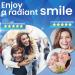 Enamel Safe Teeth Whitening Strips - 14 Sensitive + 4 Instant Strong Whitening Strips - Home Teeth Whitener (7+2 Pouches) - Mint - Buy Online on GoSupps.com