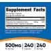 Nutricost Magnesium Complex 500mg 240 Capsules - Oxide, Citrate, Glycinate - Gluten Free, Non-GMO - Buy Online on GoSupps.com
