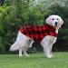 Asenku Dog Winter Coat - Reversible Plaid Jacket for Large Dogs - Waterproof and Warm - Buy Online on GoSupps.com