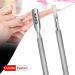 Blazco Professional Grade Stainless Steel Cuticle Pusher & Nail Cleaner - Dual Sided Manicure/Pedicure Tool for Finger and Toe Nails - Cuticle Remover - Durable and Precise - Silver - Buy Online on GoSupps.com