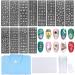 NICENEEDED 15PCS Nail Art Stamping Kit, 12 Plates 2 Stamper 1 Scraper and 1 Storage Bag Nail Stamp Template Set, Animal Flower Lace Image Nail Plate Templates Tools for Nails DIY Design 15 Piece Set 12PCS