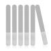 Scalewbin 6 Pieces Stainless Steel Nail File Double-Sided Diamond Nail File Metal Nail File Manicure File for Family and Travel