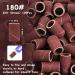 Belle 300 Pcs Sanding Bands Nail Drill Set 80 120 180 Grit Files - Professional Manicure Nail Drill Bits Brown - Buy Online on GoSupps.com