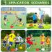 9-10 Inch Non-Slip Rubber Spot Markers for Football, Basketball, Dance Practice - Set of Agility Training Markers with Flat Cones Points - Buy Online on GoSupps.com