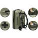 MIER Large Waterproof Duffel Bag Rolltop Dry Backpack Duffle Bags for Kayaking Rafting Boating Swimming Camping Travel Gym Beach 60L/80L Dark Green 60L - Buy Online on GoSupps.com