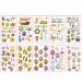 10Sheets Cartoon Temporary Stickers A/B Styles For Creative Body Art Easter Stickers For Boy Girl Easter Party Fa Easter Stickers Set A Series