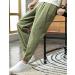 Zontroldy Men's Cotton Linen Lounge Harem Pants - Armygreen Large - Buy Online on GoSupps.com