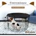 HiCaptain Pet Playpen Top Cover - Escape-Proof Sunshade Shield for 24 8 Panel Dog Crate Pen - Buy Online on GoSupps.com