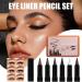  Generisch Waterproof eyeliner pencil | 6 waterproof eyeshadow colors | Natural eyeliner | For women teens men older women Halloween stage performances holidays - Buy Online on GoSupps.com
