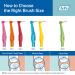 TePe Angle Interdental Brush 0.7mm Medium - Pack of 25, Yellow - Buy Online on GoSupps.com