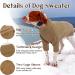 Iecoii Dog Sweater - Warm Turtleneck Winter Clothing for Small Medium & Large Dogs - Perfect for Chihuahuas French Bulldogs & Labradors (XXXX-Large Camel) - Buy Online on GoSupps.com