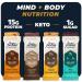 Atlas Mind + Body Keto Protein Bar - Chocolate Lovers Variety Keto Bars - Low Carb Protein Bars - High Fiber Bars - Low Sugar Meal Replacement Bars - Organic Ashwagandha (10 Count, Pack of 1) Chocolate Lovers Variety 10 Co…
