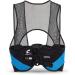 CHAMPRO Air Tech 3 Adult Football Rib Vest with Padded Rib Plate Guards and Tail Pad - Black & Blue - Small